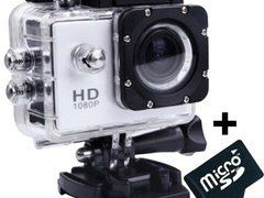 Camera Sport iUni Dare 50i Full HD 1080P, 5M, Waterproof, Argintiu + Card MicroSD 8GB Cadou